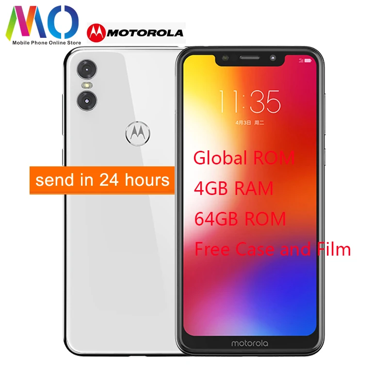 Смартфон Motorola MOTO P30 Play мобильный телефон 4 Гб ОЗУ 64 ПЗУ экран 5 86 дюйма 4G