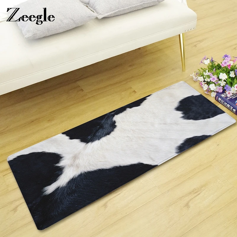 Zeegle Imitated Furs Floor Mat Non-slip Door Mat Kitchen Carpet Kid Bedroom Beside Rug Sofa Coffee Table Home Decor Rug