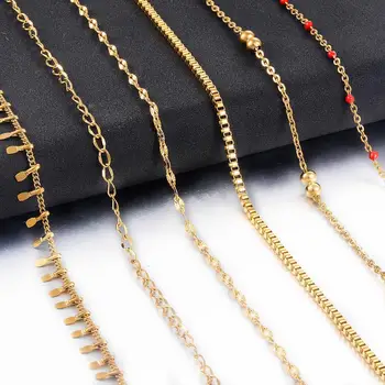 Popular fashion Stainless Steel Necklace Various Types Of Men And Women Jewelry