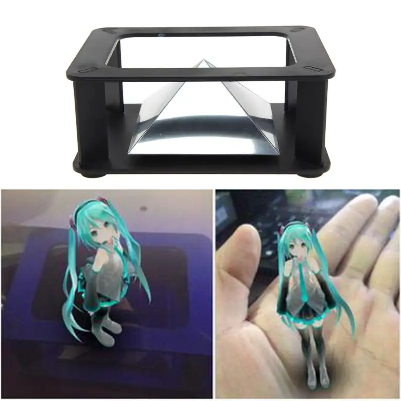 VODOOL 3D Holographic Projection Indoor Application Projector Pyramid Hologram Display Stand Pyramid Projector Luxury Showcase
