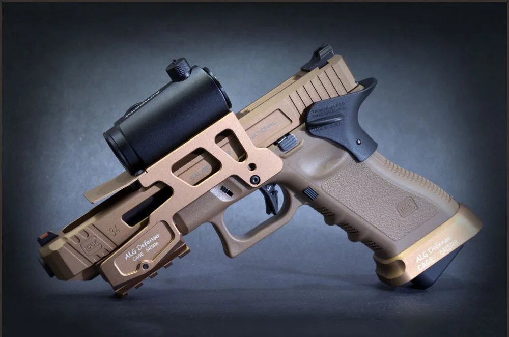 tactical hunting AR 15 gun accessories ALG 6-Second Mount for Glock 17 18C Pistols with magwell flared for 20mm picatinny rail (9)