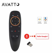 AVATTO G10 гироскоп зондирования Fly Air мышь с голосовым управлением 2,4 ГГц беспроводной микрофон Пульт дистанционного управления для Smart tv, Android Box PC