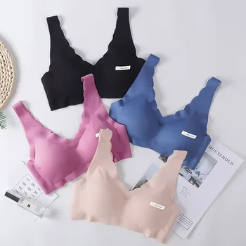 

Seamless Bras Without Feeling Solid Color Modal No Steel Ring Bra