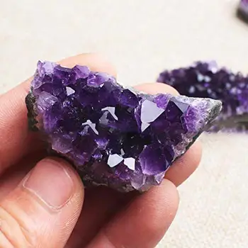 

1pcs 40-60g Natural Amethyst Crystal Quartz Drusy Geode Cluster Healing Stone Decoration Ornament Purple Pink Feng Shui Stone