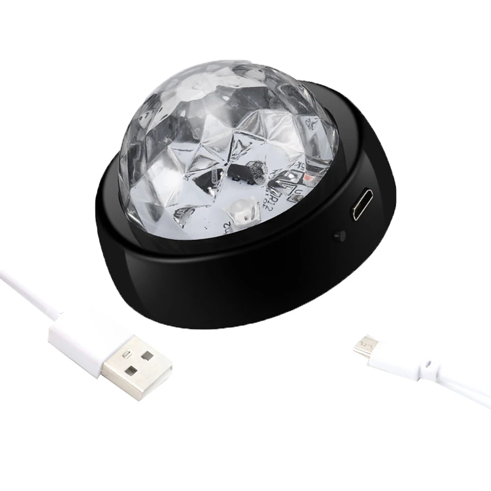 Мини USB СВЕТОДИОДНЫЙ музыкальный голосовой контроль DJ ночной Светильник сценическая лампа для салона автомобиля Декор Автомобильные аксессуары для интерьера