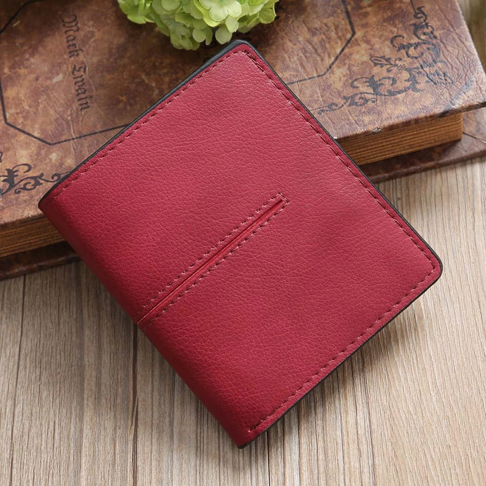 Wallet Female Women Leather Folding Coin Purse Hasp Short Vintage Fashion Lady Wallet For Credit Cards Carteira Feminina 816