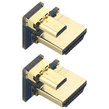 

2Pcs Pastall HDMI Adapter for Raspberry Pi 4B, HDMI Male to Mini HDMI Male Adaptor Converter High Speed Connector