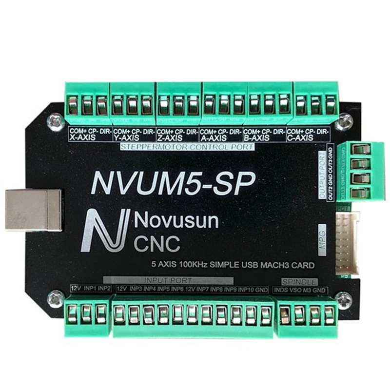 NVUM5-SP USB MACH3 интерфейсная плата 5 контроллер ЧПУ 100 кГц для шаговый моторный инструмент профессиональный