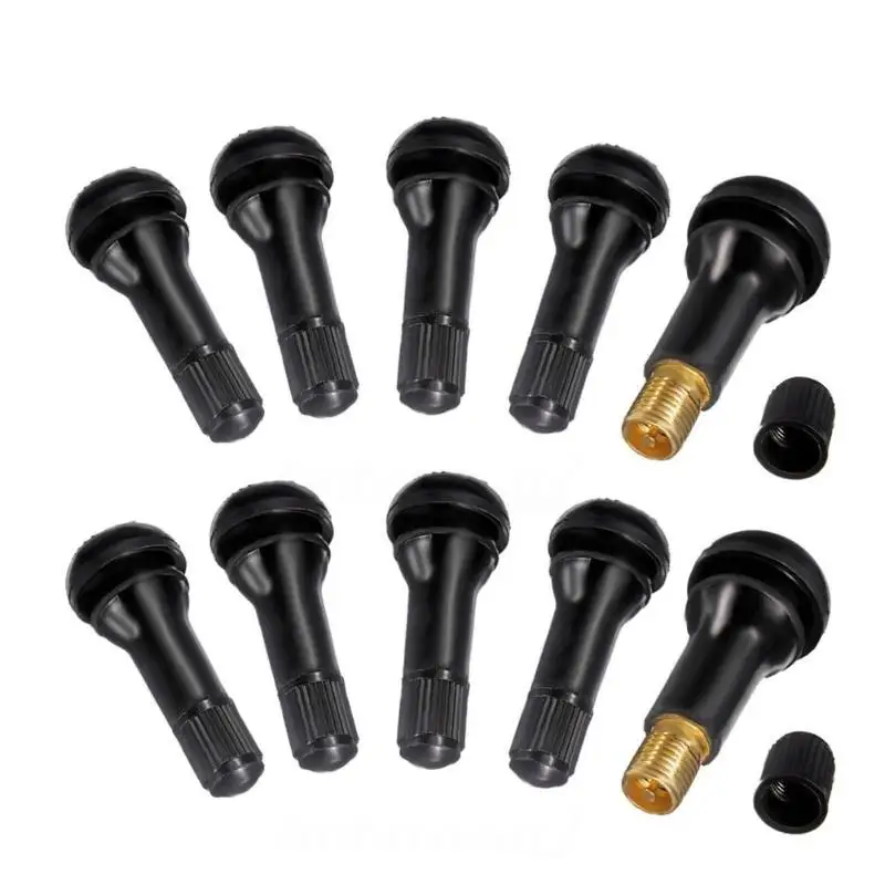 10PCS TR413 оснастки резиновая бескамерная шина клапанные стебли для ATV автомобиля мотоцикла - Цвет: 10PCS