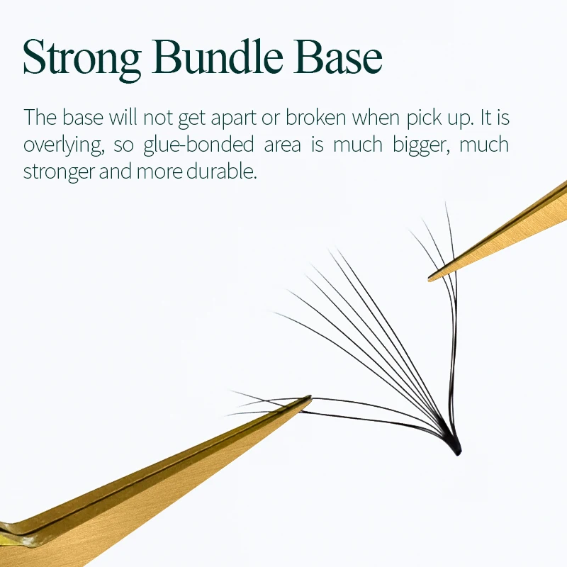 Song Lashes Pointy Base Premade Fans Loose Fans Medium Stem Sharp Thin Pointy Base Promade Volume Fans Eyelash Extensions