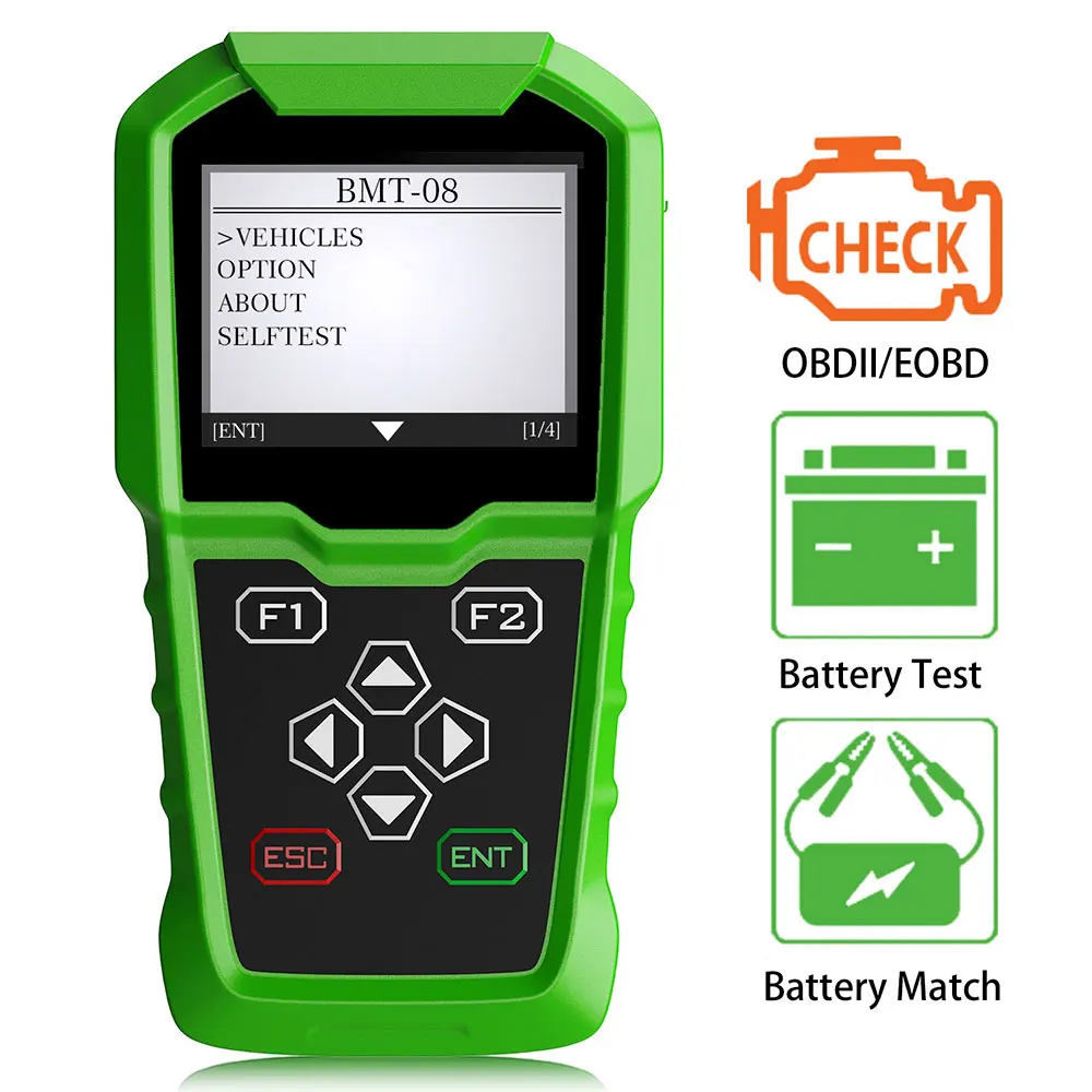 OBDSTAR BMT-08 12V/24V 100-2000 CCA 220AH автомобильной нагрузки Батарея контрольно-измерительный
