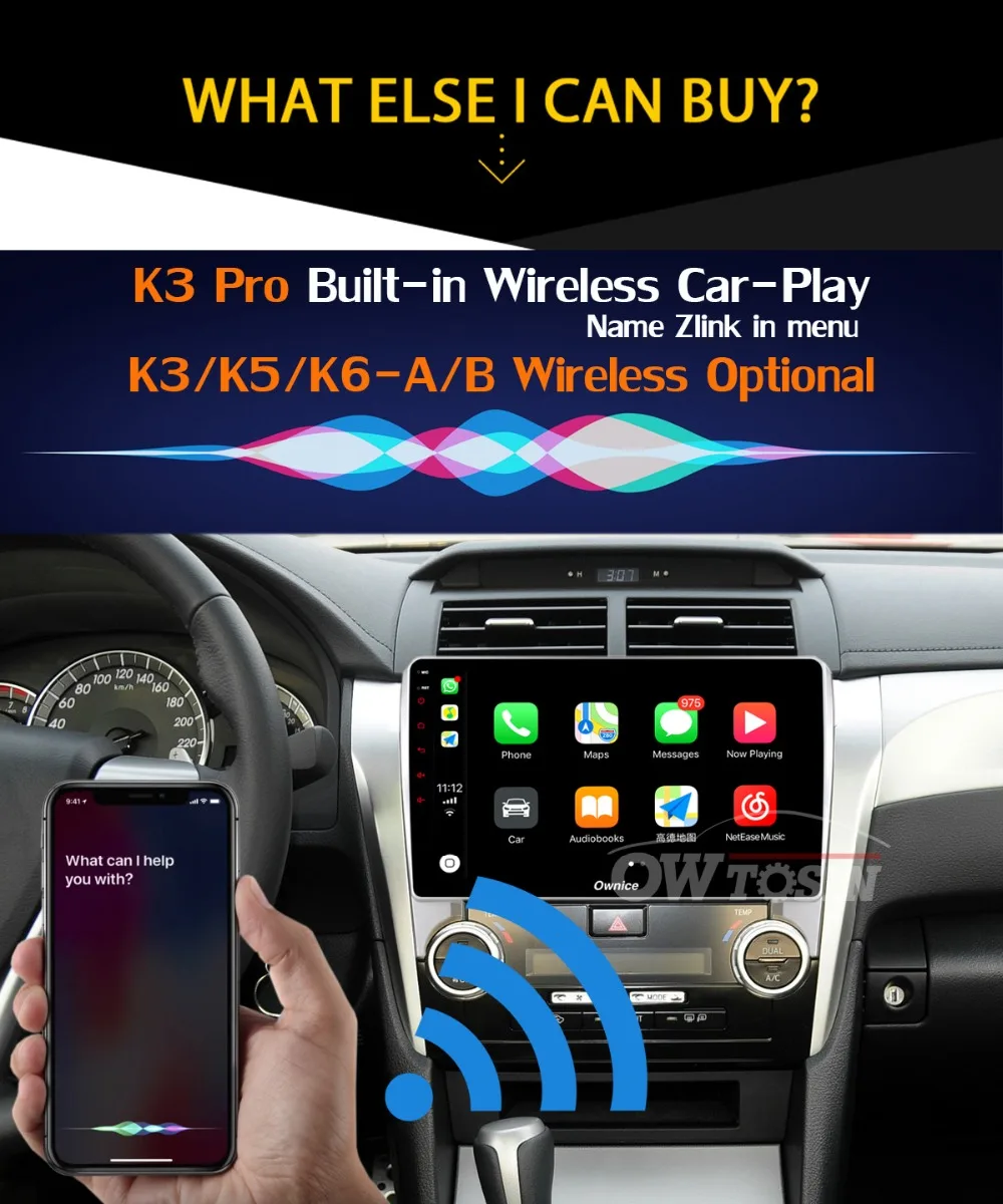 Top 360°Panoramic Camera 4G Android 9.0 4G+64G GPS Radio SPDIF DSP CarPlay Car Multimedia Player for Toyota Camry 8 50 55 2012-2014 32