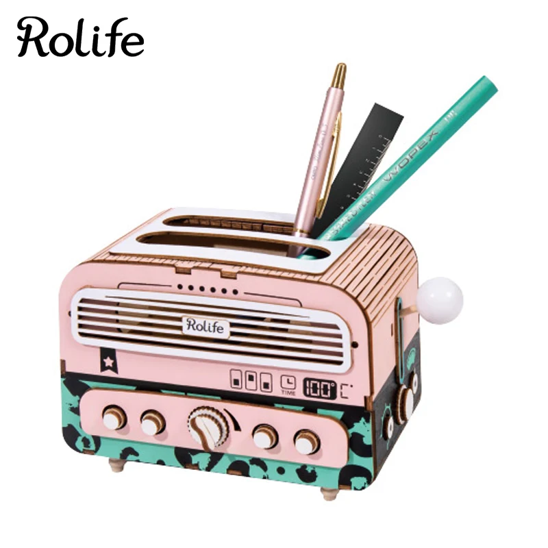 

Rolife DIY Toaster Model Home Decor Crafts Box For Children Girls