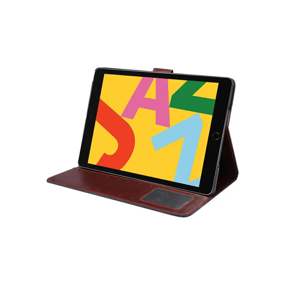 DWaybox для Apple iPad 10,2 джинсовый узор дизайн складной Флип PU кожаный защитный Смарт чехол слот для карт с держателем