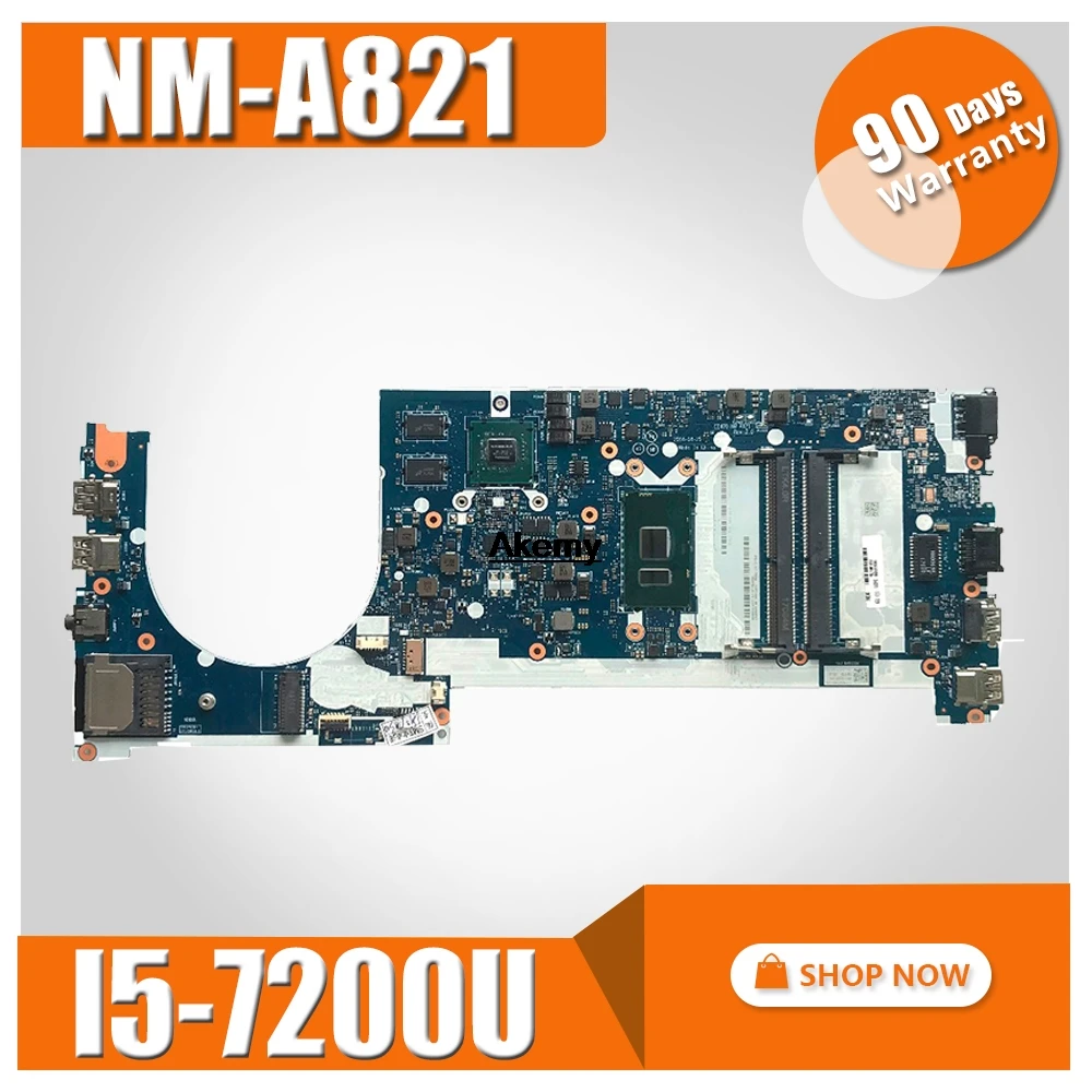

NM-A821 mainboard For Lenovo E470 E470C CE470 laptop motherboard NM-A821 I5-7200U GT920M Test work 100% original in stock