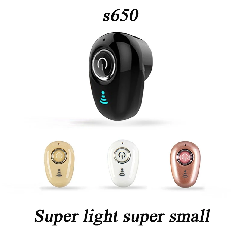 2021 новый супер светильник маленькие наушники Bluetooth S650 беспроводной in ear невидимые