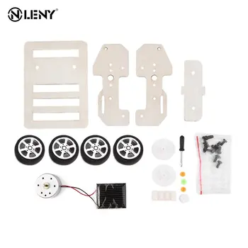 

DIY Mini Wooden Car Model Solar Powered Kits for Boys Children Educational Toy Gift 100 * 70 * 50mm