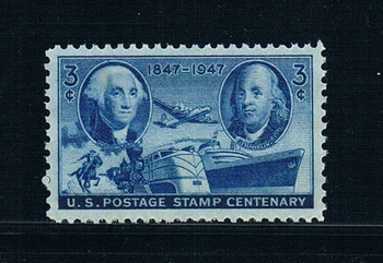 

1Pcs/Set New US Post Stamp 1947 Century President Franklin Ship Stamps MNH