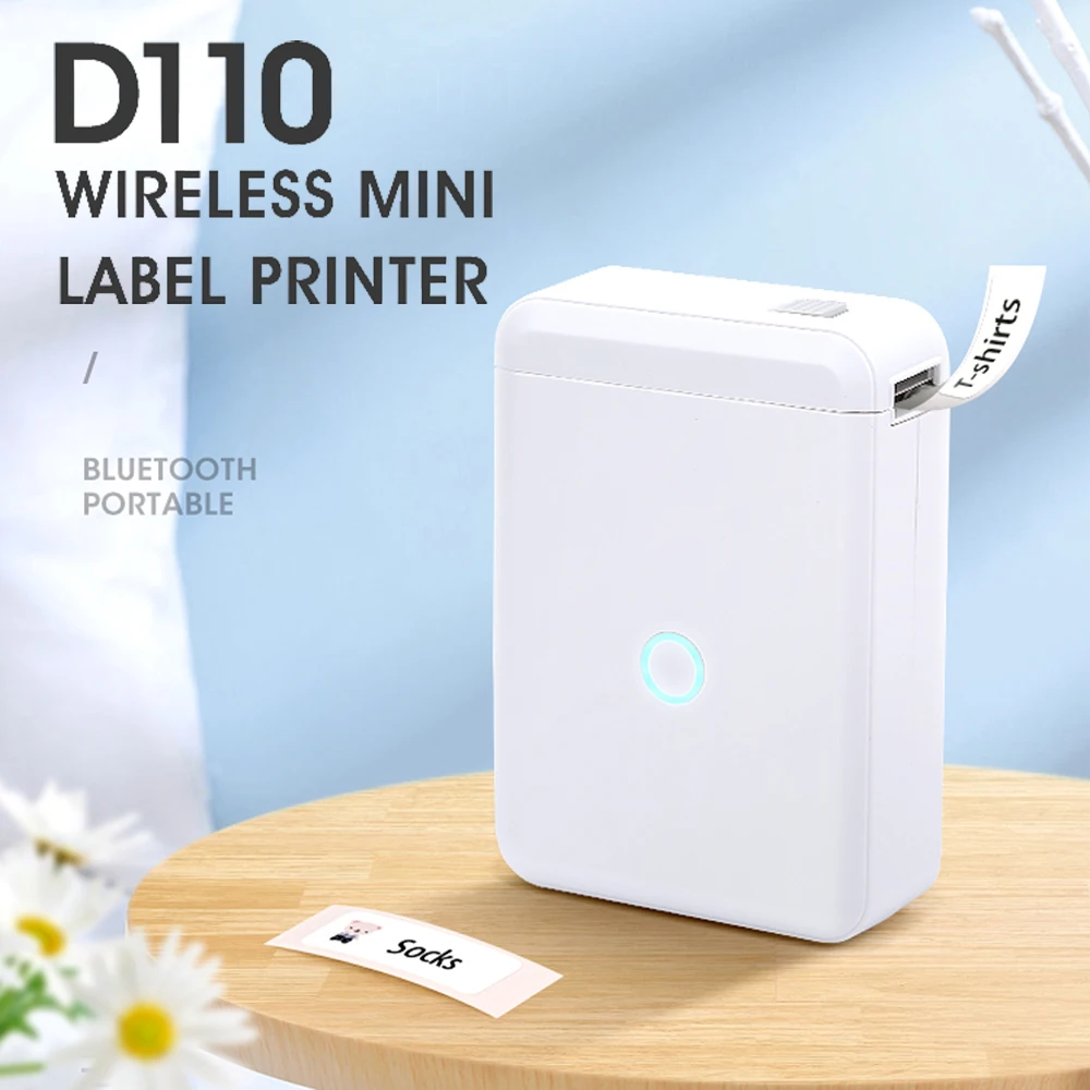 Беспроводной мини-принтер Niimbot D110 портативный карманный Термопринтер для