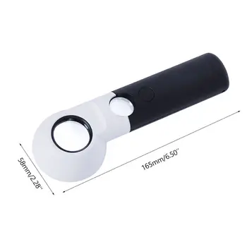 

Handheld LED Magnifier 16X 30X Jewelry Microscope Magnifying Glass Reading Loupe M19 20 dropship