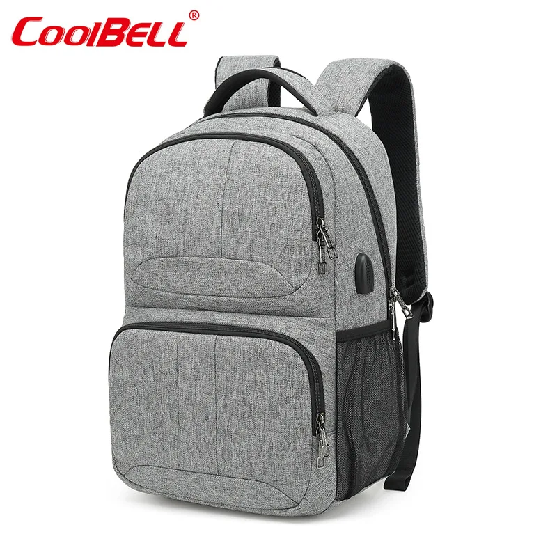 

Oxford Cloth Backpack Outdoor Sports MEN'S Travelling Bag USB Charging-Port Computer Bag