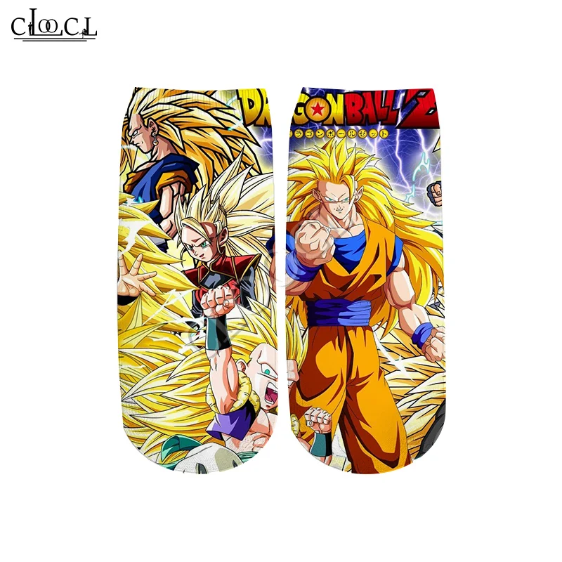 

CLOOCL Newest Anime Dragon Ball 2020 New Fashion 3D Printed Hot Selling Men Women Casual Straight Wild Short Socks