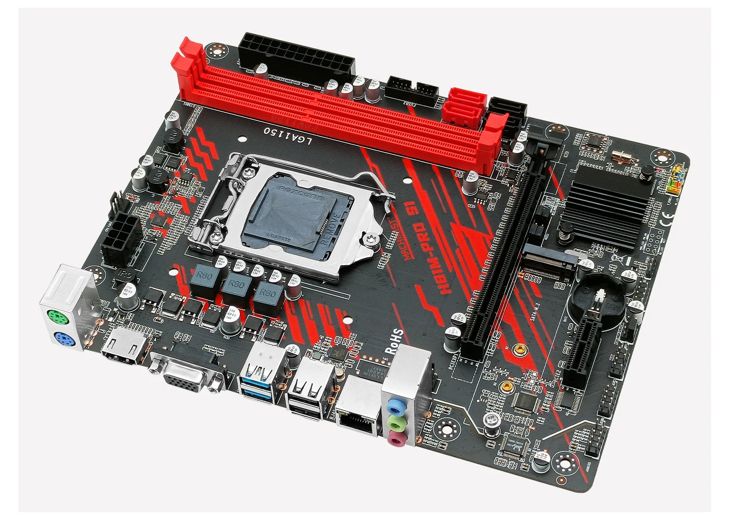 Placa-mãe lga 1150 ngff m.2, suporte para