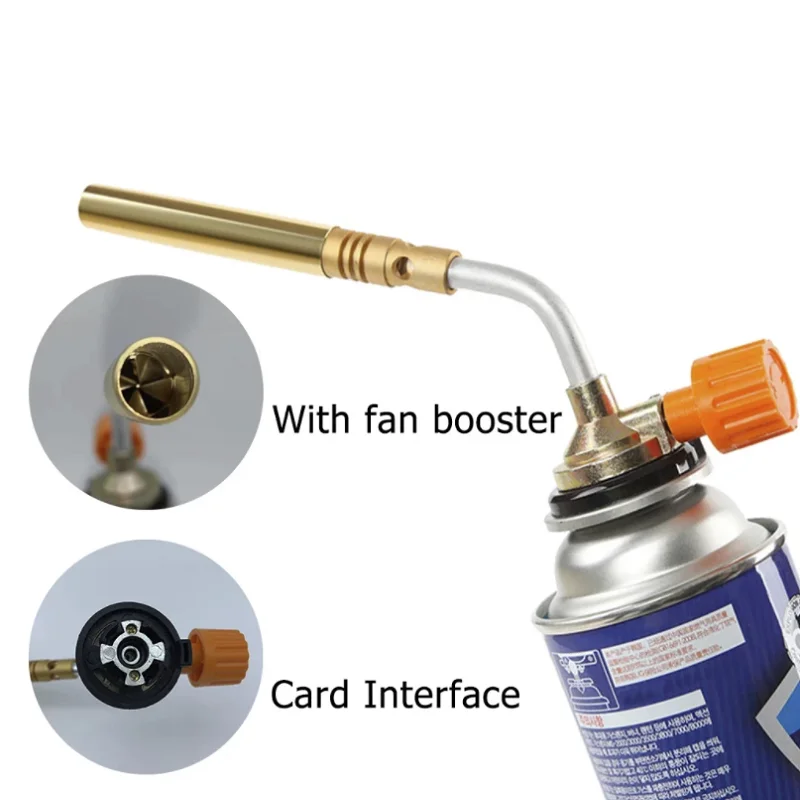 Gas Torch Butane Burner Welding Gas Torch Flame Gun Brazing Flamethrower Outdoor Camping BBQ Portable Soldering Heat Gun