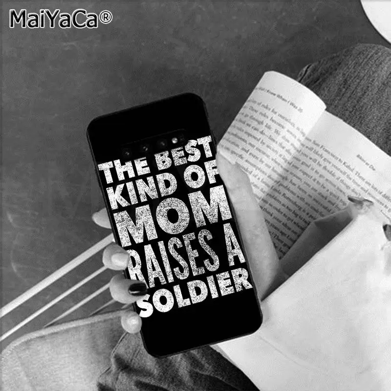 A10 MaiYaCa Best Mom ТПУ мягкий силиконовый черный чехол для телефона для samsung S9 plus S5 S6 edge plus S7 edge S8 plus S10 E S10 plus - Цвет: A10