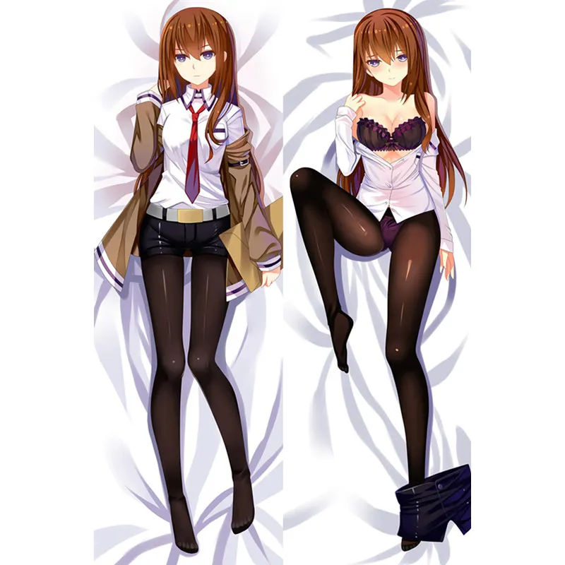 ; аниме «steins Gate, накидка для подушки, дело Dakimakura сексуальная девушка 3D двухсторонняя постельное белье облегающие наволочки для подушек по индивидуальному заказу SG01A - Цвет: Peach skin