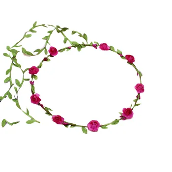 

Princess Birthday Gift Flower Garland Headband Hair Accessories Bridal Wedding Wreath Hawaiian Party Headwear