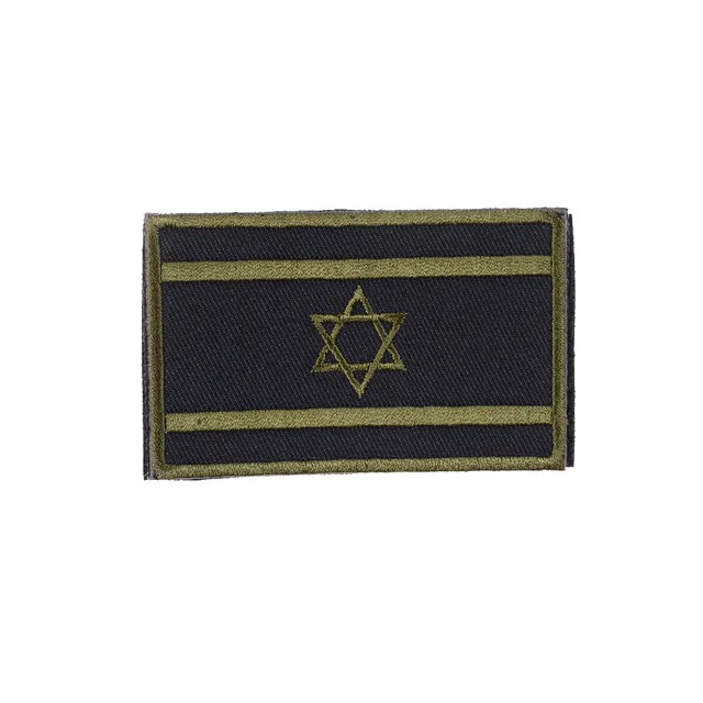 1 шт. Флаг Израиля вышивка Brassard тактическая патч-ткань Каратель нарукавники для военных крюк и петля эмблема боевой значок нашивки