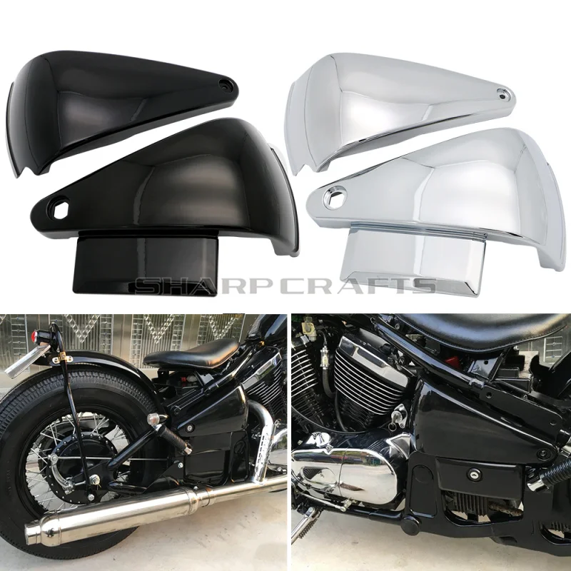 Боковые Крышки для аккумулятора мотоцикла защитные Обтекатели Kawasaki Vulcan 400/800 VN400