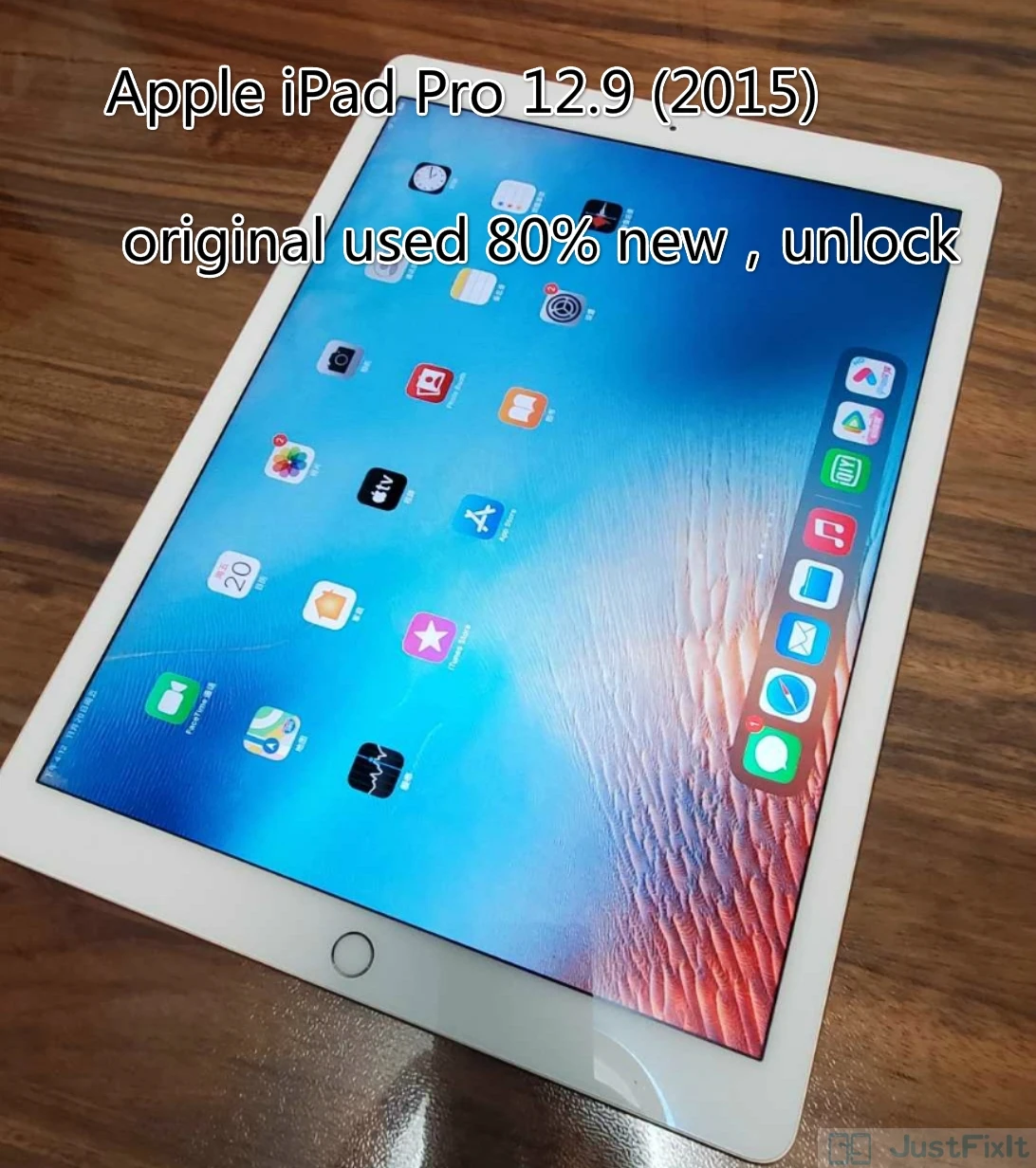 good tablets Original Refurbish Apple IPad pro 2015 A1584  12.9 inches Wifi Version Black white About 80% New Unlock note taking tablet with pen