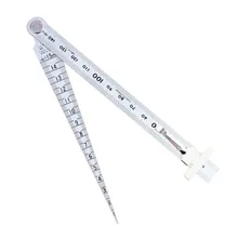 

Double-Sided Scale Wedge Feeler Gauge 1-15mm Inner Diameter Stainless Steel Gap Ruler Clearance Taper Aperture Measurement Tool