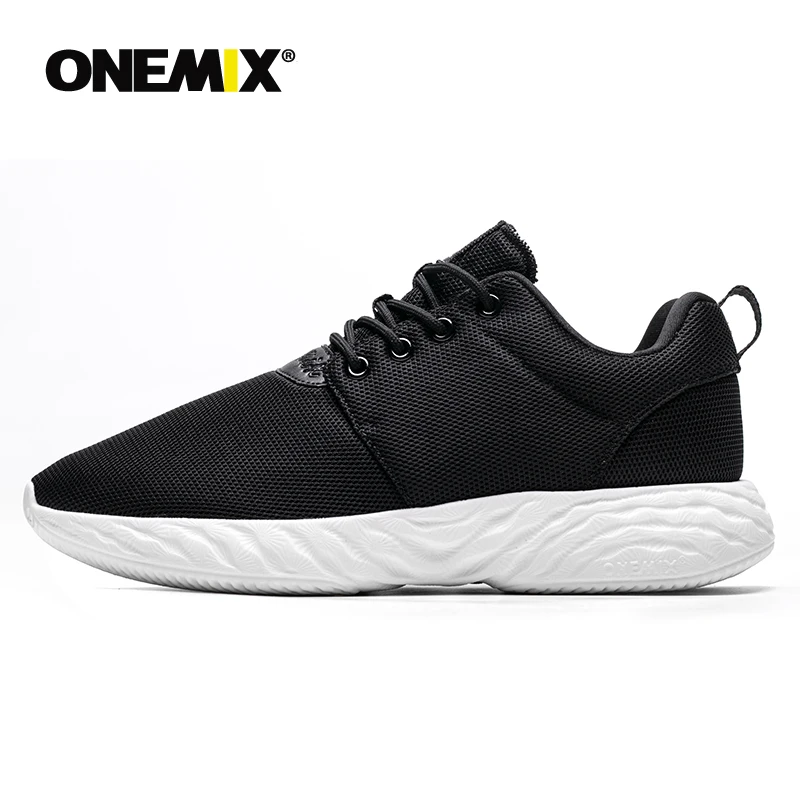 ONEMIX, специальная обувь для бега, спортивная обувь, Мужская дышащая обувь из сетчатого материала для бега, прогулок, черные кроссовки Max 12,5, женские кроссовки