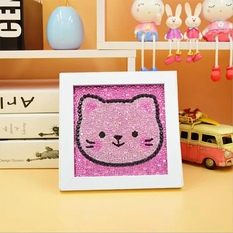 Дети DIY алмазная живопись игрушки мультфильм дрель вышивка свет вышивка крестиком Монтессори рукоделие игрушки для детей украшения для комнаты