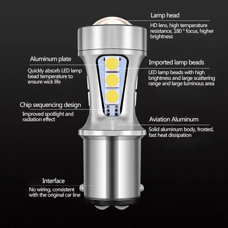 Ba15S 1156 1157 18SMD светодиодный светильник s лампа автомобильный тормозной светильник s сигнал поворота Автомобильный задний светильник Противотуманные фары обратный светильник аксессуары для ламп