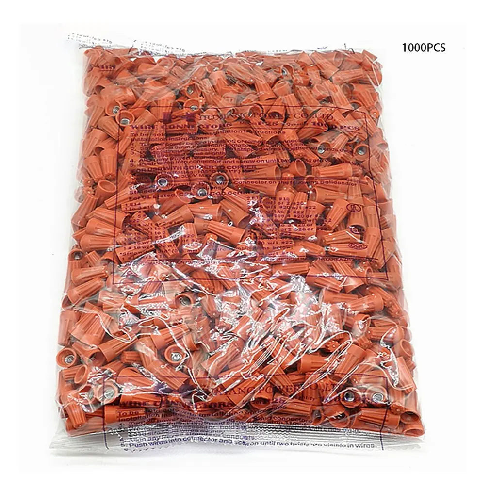 

1000/500PCS Durable Use Wiring Crimping Cap P1-P6 Screw Connector Rotating Terminal Spring Type Closed Terminal Wire