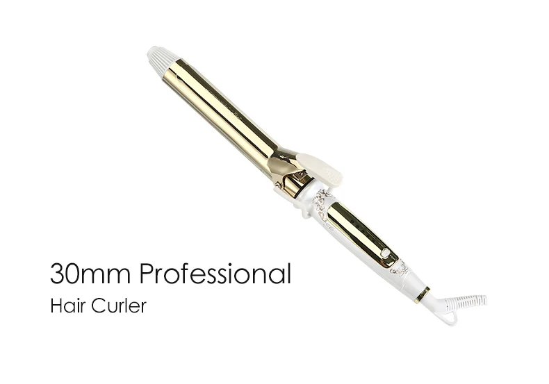 Modelador de Cabelo Profissional Elétrico Cerâmica Rolo Curling Ferro Cachos Varinha Vacilar 22mm 28mm 32mm Moda Feminina Ferramentas Estilo 1 Cheap Curling Irons