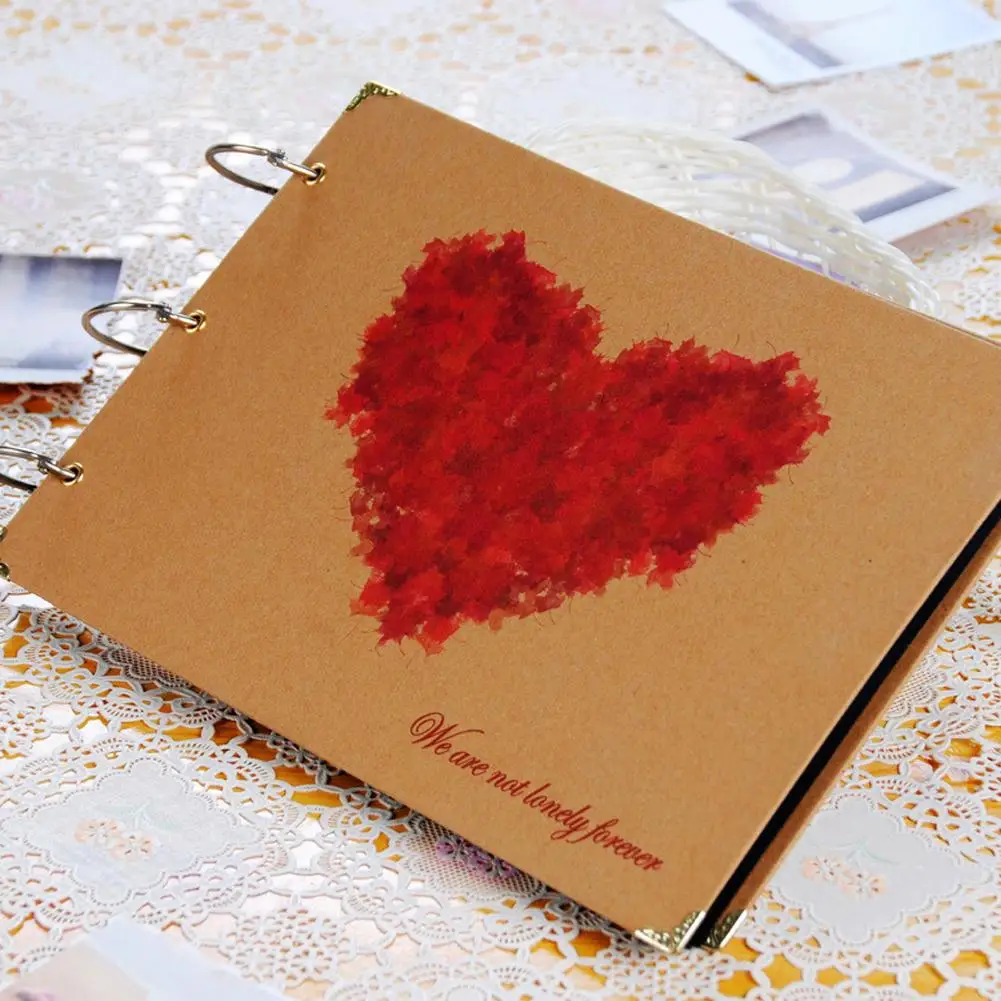 

30 Pages Wedding/Baby/DIY/Loose-Leaf Photo Album Scrapbook Blank Photo Album Cover Kraft Album For Photos For Kids Case Binding4