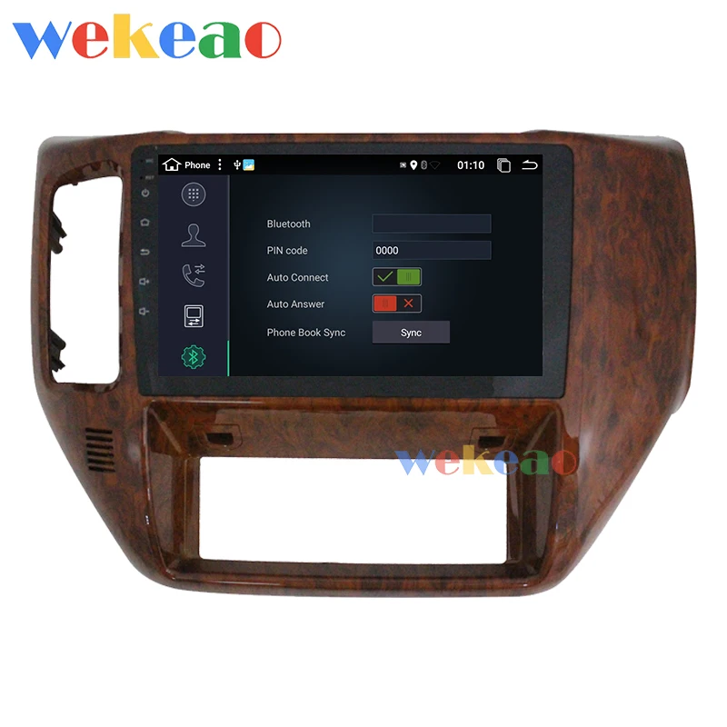 Wekeao сенсорный экран 9 ''Android 9,0 Автомагнитола для Nissan Patrol Safari Android авто gps навигация 2010+ wifi 4G