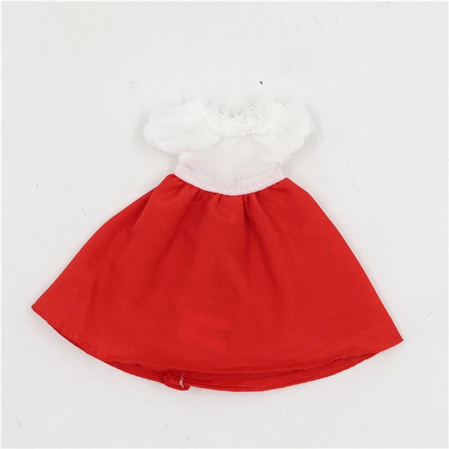 ICY blyth Кукла одежда красное платье игрушка наряды - Цвет: doll clothes