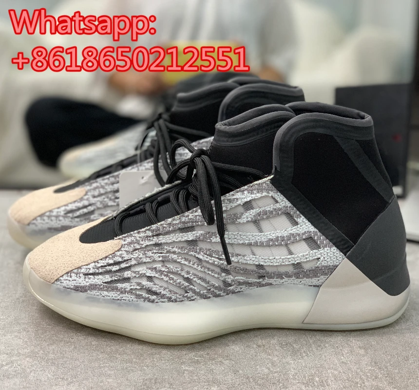 Quantum Yeezys 1 Kanye West Basketball Shoes 3M Reflective Static White 1s  Mens Shoes Sneakers Size 11| | - AliExpress