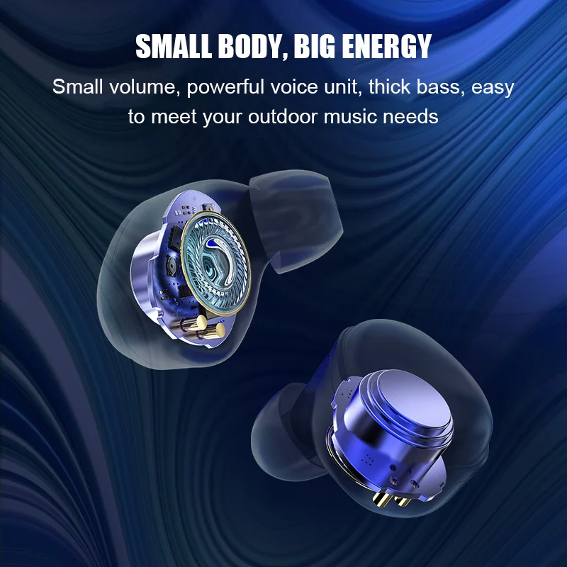 TWS Bluetooth 5.0 Earphones True Sport Wireless Headphones Display Touch Control 8D Stereo Earbuds Waterproof Headset For Phones