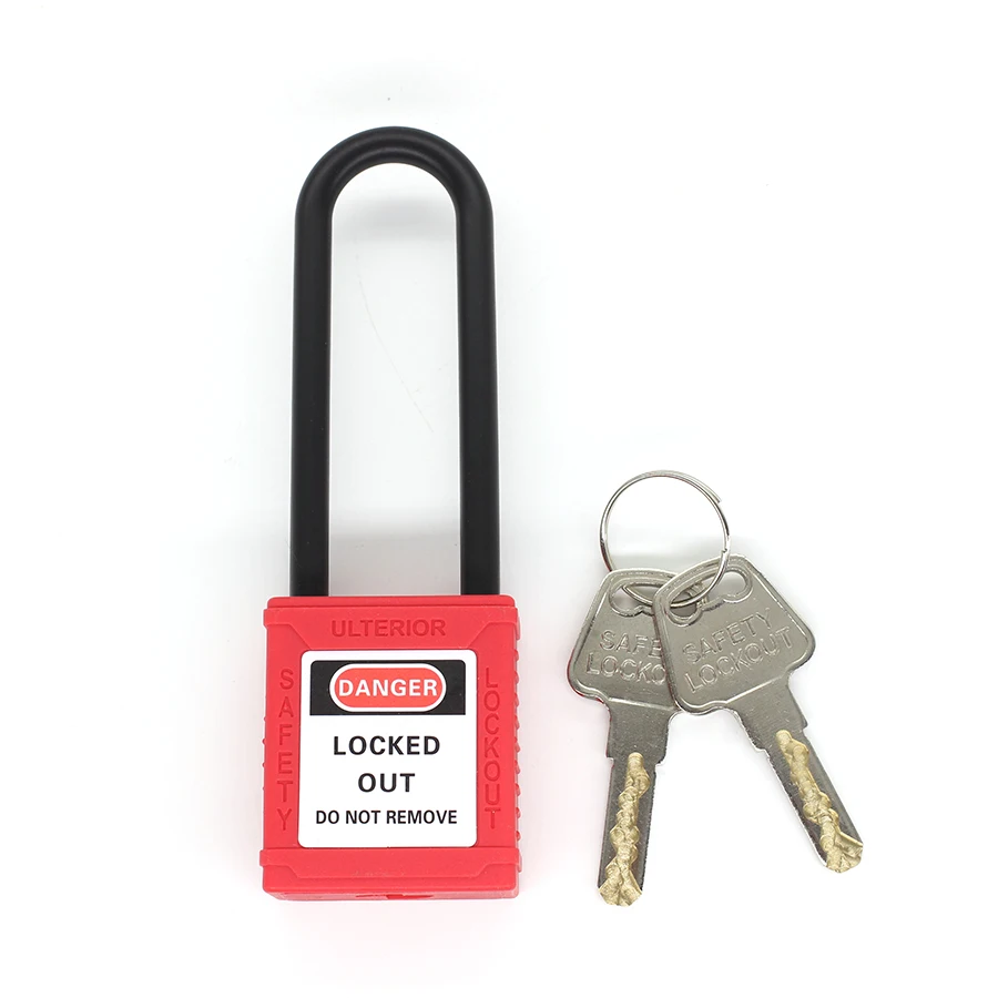 Ingegneria Plastica Isolamento Lucchetto Blocco Di Sicurezza Tagout Lock Loto Isolamento Energetico Serrature 76Mm Nylon Serrature Fabbricazione