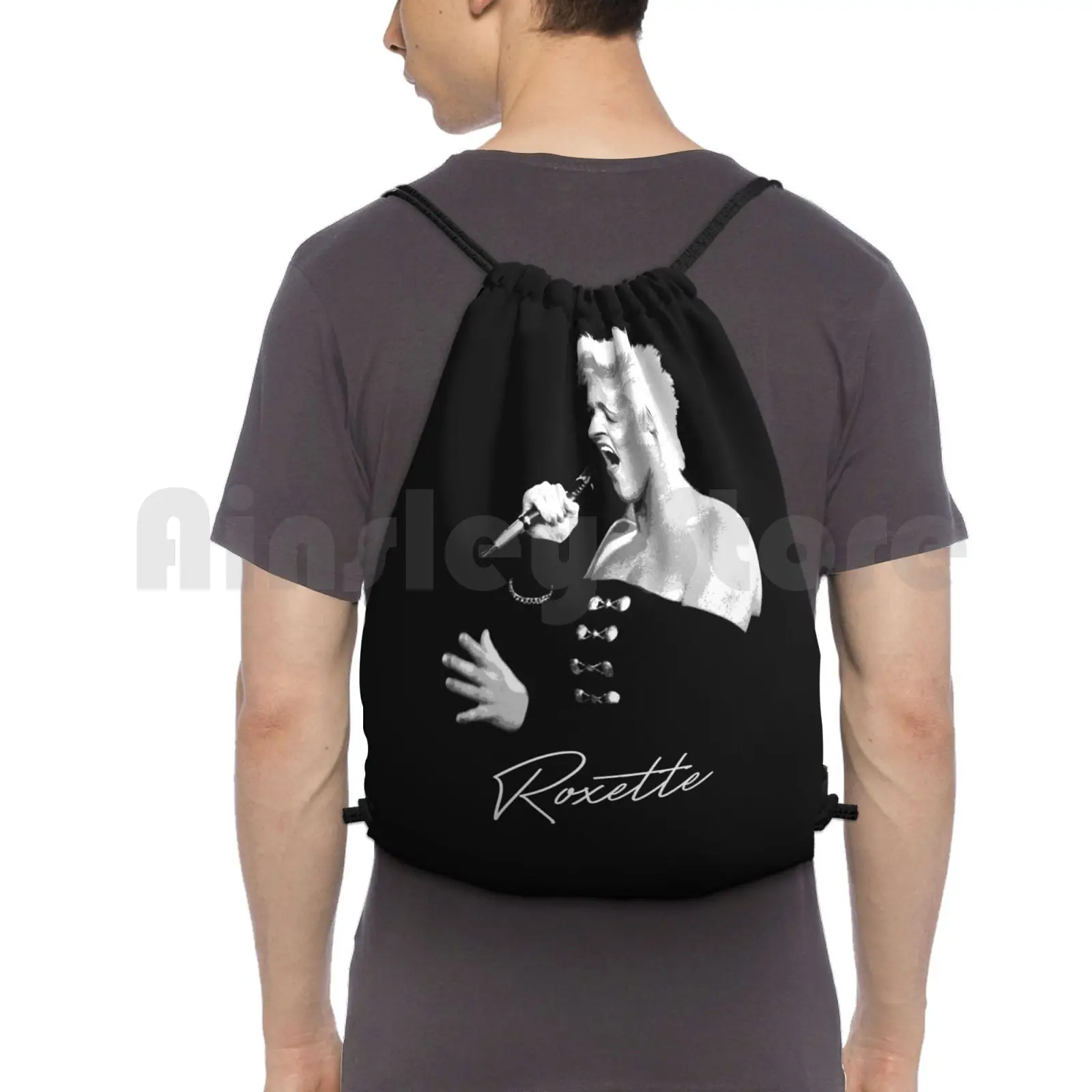 

- Live Backpack Drawstring Bags Gym Bag Waterproof 80S Marie Fredriksson Band