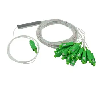 

20pcs Mini Module Tube PLC Optical Splitter 1:16 1x16 SC APC Connector 0.9mm 1m