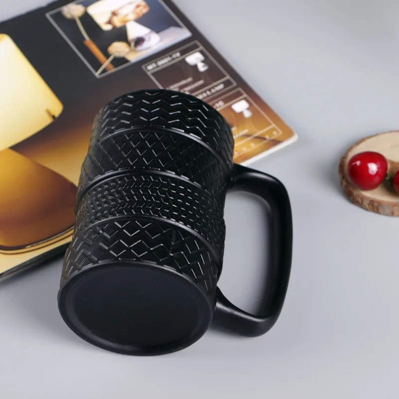 Креативная чашка с шиной, высокая емкость, фарфоровая чашка, новая экзотическая кружка с колесом, кофейная чашка Cermaic, рождественские подарки