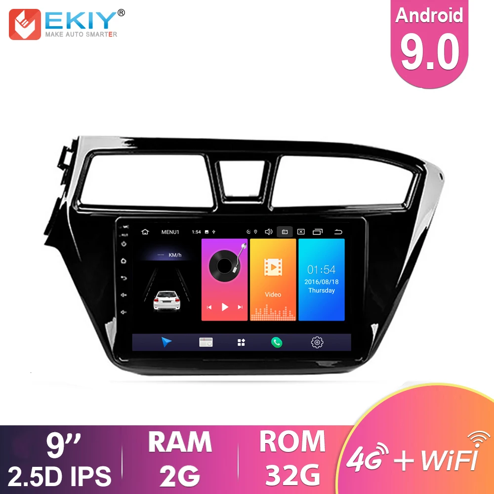 EKIY 4G 9 ''IPS Android 9,0 автомобильное радио для HYUNDAI i20 2014-2015 Мультимедиа Видео плеер навигация GPS No 2 Din стерео головное устройство EKIY 4G 9 ''IPS Android 9,0 автомобильное радио для HYUNDAI i20 2014-2015 Мультимедиа Видео плеер навигация GPS No 2 Din стерео головное устройство